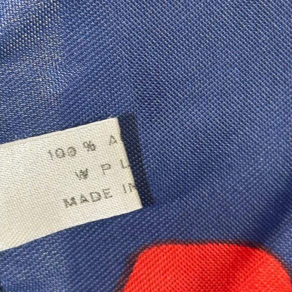 Eltee Woman's French Scarf Made in Italy 21" Square - Picture 3 of 4